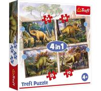 Puzzles de 35 à 70 pièces : 4 puzzles : Dinosaures intéressants