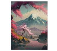 Puzzles De 500 Pièces Adultes, Japanese Cherry Blossoms, Puzzles Créatifs pour Enfants, Jeu ÉduChatif Enfant Adulte 55×41cm