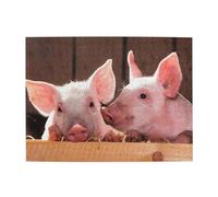 Puzzles de 500 pièces pour Adultes : Petits cochons Mignons - Puzzle en Bois pour Adultes et Personnes âgées
