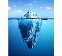 Puzzles de 5000 grandes pièces, Puzzle Iceberg dans la mer - Chaque pièce de puzzle est unique - Affiche de puzzle gratuite - Puzzles pour adultes 156,5 × 105,5 cm