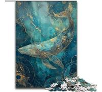 Puzzles de Baleines en marbre pour Adultes et Adolescents, Jouets de Divertissement Familial, idéal comme Cadeau pour Toute la Famille (50x75cm)
