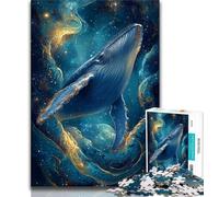 Puzzles de Baleines fantastiques pour Adultes et Adolescents, Jouets addictifs pour stimuler Le Cerveau et cultiver la Patience et l'interaction Parent-Enfant (50x75cm)