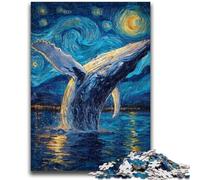 Puzzles de Baleines mystérieuses pour Adolescents, Puzzle de 1 000 pièces, Jeu de réflexion, décoration Murale, Cadeaux d'anniversaire et de Noël Uniques (38x26cm)