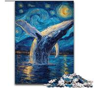 Puzzles de Baleines mystérieuses pour Adolescents, Puzzle de 1000 pièces, Anti-Stress, Vacances à la Maison, Interaction Parent-Enfant (26x38cm)