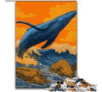 Puzzles de Baleines mystérieuses pour Adultes et Adolescents, 1000 pièces, à partir de 14 Ans, idées Cadeaux pour améliorer la mémoire (50x75cm)
