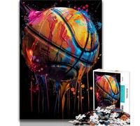 Puzzles de Basket-Ball colorés pour Adultes et Adolescents, Puzzle de 1 000 pièces, Jeux éducatifs, Anti-Stress, liste de souhaits avec Le Père Noël 38x26cm
