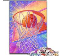 Puzzles de Basket-Ball pour Adolescents 1000 pièces, Jeu Stimulant, Chaque pièce est Unique - Jeu Familial Stimulant (26x38cm)