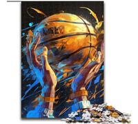 Puzzles de Basket-Ball pour Adolescents, adaptés aux 14 Ans et Plus. Un Plaisir en Famille idéal comme Cadeau pour Toute la Famille (26x38cm).