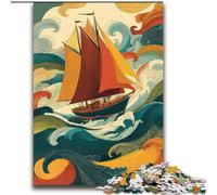 Puzzles de Bateaux naviguant sur la mer pour Adultes et Adolescents, adaptés aux 14 Ans et Plus Un Plaisir en Famille idéal comme Cadeau pour Toute la Famille 70x100cm