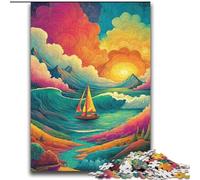 Puzzles de Bateaux psychédéliques pour Adultes et Adolescents, 2000 pièces, à partir de 14 Ans, pour améliorer la mémoire, idées Cadeaux (70x100cm)