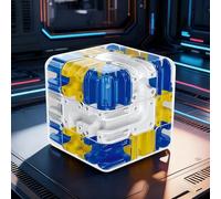 Puzzles De Boules De Labyrinthe 3D Magic Cube - Grand Labyrinthe 3D Puzzles Cube, Grand CubeLabyrinthe3D, 3DMagicCube Maze Ball Puzzle, Entraînement Cérébral pour La Conscience Spatiale
