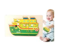 Puzzles de camion de pompiers, puzzles de véhicules pour enfants | Puzzles de véhicules pour enfants en bois | Aide d'apprentissage portable, fournitures d'éducation précoce pour les compétences