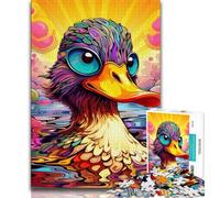 Puzzles de Canards colorés pour Adolescents, 1 000 pièces, Difficiles à réaliser, mais Amusants et Humoristiques, décoration d'intérieur et Cadeaux Uniques, 38x26cm