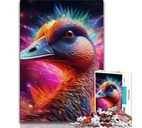 Puzzles de Canards colorés pour Adolescents, 1 000 pièces, Jeux Amusants, Chaque pièce est Unique - Jeu Familial Stimulant (50 x 75 cm)