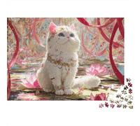 Puzzles de Chat adorables, très stimulants, très Amusants, Le Moyen idéal de Passer Le Temps. Pièces de Puzzle décoratives 300 pièces (40 x 28 cm)