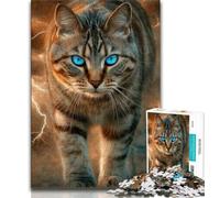 Puzzles de Chat Fantastique pour Adultes et Adolescents, Jeux éducatifs, décoration de la Maison, Convient pour la décoration de Bureau 50x75cm