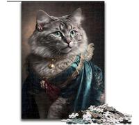 Puzzles de Chat Magnifiques et glorieux pour Puzzle en Carton de 1000 pièces Casse-tête Stimulant pour Adolescents, soirée de Jeux en Famille Amusante Taille 26x38cm