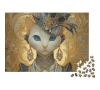 Puzzles de Chats adorables, moyennement Difficiles, idéaux pour Une décoration Parfaite pour Passer Le Temps, 500 pièces (52 x 38 cm)