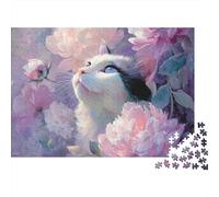 Puzzles de Chats adorables, moyennement Difficiles, idéaux pour Une décoration Parfaite pour Passer Le Temps, 500 pièces (52 x 38 cm)