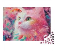 Puzzles de Chats adorables, moyennement Difficiles, idéaux pour Une Exposition décorative, Parfaits pour Passer Le Temps, 1 000 pièces (75 x 50 cm)