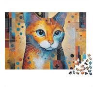 Puzzles de Chats adorables, moyennement Difficiles, idéaux pour Une Exposition décorative, Parfaits pour Passer Le Temps, 300 pièces (40 x 28 cm)