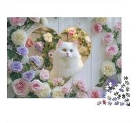 Puzzles de Chats adorables, très stimulants, très Amusants, Le Moyen idéal de Passer Le Temps. Pièces de Puzzle décoratives 500 pièces (52 x 38 cm)