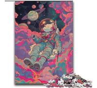 Puzzles de Chats astronautes musicaux pour Adultes et Adolescents, Jeu Stimulant et Jeu Familial, Cadeau d'anniversaire, décoration Murale (70x100cm)