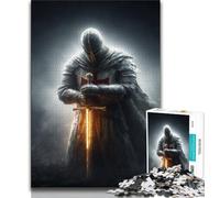 Puzzles de Chevaliers médiévaux pour Adolescents, Puzzle de 1 000 pièces, Assemblage de Motifs Amusant à la Maison, Cadeau d'anniversaire, Cadeaux de Voyage (50x75cm)