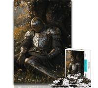 Puzzles de Chevaliers médiévaux pour Adultes, Jouets éducatifs et éducatifs, Jeux familiaux avec Affiche et fiche de Questions-réponses (75x50cm)