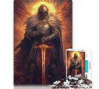 Puzzles de Chevaliers médiévaux puissants pour Adolescents, 1 000 pièces, Jouets éducatifs, Anti-Stress, liste de souhaits avec Père Noël 38x26cm