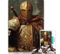 Puzzles de Chevaliers médiévaux puissants pour Adolescents 1000 pièces, Jouets éducatifs, Jeux Anti-Stress, adaptés à la décoration de Bureau 38x26cm
