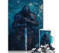 Puzzles de Chevaliers médiévaux puissants pour Adolescents 1000 pièces, Staycation Kill Time, Chaque pièce est Unique - Jeu Familial Stimulant et Amusant 38x52cm