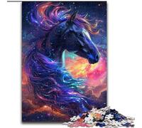 Puzzles de Chevaux Violets de rêve pour Adultes et Adolescents, 1000 pièces, adaptés aux Enfants de 14 Ans et Plus Un Plaisir en Famille idéal comme Cadeau pour Toute la Famille (50x75cm)