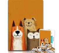 Puzzles de Chiens Abstraits pour Adolescents, 1000 pièces, Jeux éducatifs, décoration d'intérieur, Collection d'artistes, Beaux-Arts (38x26cm)