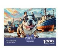 Puzzles de Chiens Compagnons Mignons. Puzzle pour Adultes et Enfants. 1000 Pièces Défi Fantaisiste Jouet Jeux Éducatifs Décoration de Maison pour Jeux Éducatifs et Cadeaux 52x38cm/1000pcs