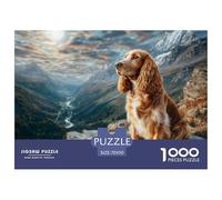 Puzzles de Chiens Compagnons Mignons. Puzzle pour Adultes et Enfants. 1000 Pièces Défi Impossible Jouet Jeu Éducatif Décoration de Maison pour Adultes et Enfants À Partir de 14 Ans 70x50cm/1000pcs
