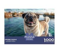 Puzzles de Chiens Compagnons Mignons. Puzzles pour Adultes et Enfants. 1000 Pièces Défi Fantaisiste Jouet Jeu Éducatif Décoration de Maison pour Jeux Éducatifs et Cadeaux 38x26cm/1000pcs