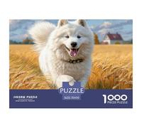 Puzzles de Chiot Mignon 1000 pièces, défi Presque Impossible, Jouet Stimulant, Jeu éducatif, décoration d'intérieur, pour Adultes et Enfants de 14 Ans et Plus, 70x50cm/1000pcs