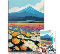 Puzzles de chrysanthèmes de Montagne pour Adultes, 1 000 pièces, pour stimuler Le Cerveau, Jouets addictifs pour cultiver la Patience, Une œuvre d'art (38x26cm)