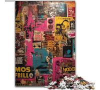 Puzzles de Collage d'affiches pour Adolescents 1000 pièces, Aidez Le Cerveau à exercer des Jouets addictifs pour cultiver la Patience, Jeu de défi Unique (26x38cm)