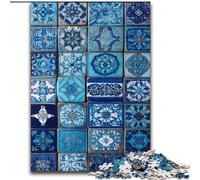 Puzzles de Collage de Fleurs Mandalas pour Adultes et Adolescents, 1000 pièces, à partir de 14 Ans, décoration Murale, Cadeaux d'anniversaire et Cadeaux Uniques (50x75cm)