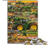 Puzzles de Collage de tracteurs pour Adultes 1000 pièces, Jouets éducatifs et éducatifs, Jeux familiaux avec Affiche et fiche de Questions-réponses 50x75cm