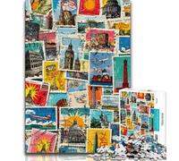 Puzzles de Collage parisiens pour Adolescents, 1000 pièces, Jeu de réflexion, décoration Murale, Cadeaux d'anniversaire et de Noël Uniques (38x26cm)