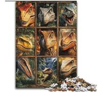 Puzzles de Collage Tyrannosaurus Rex 1000 pièces pour Adolescents, Jeu Stimulant, idéal comme Cadeau pour Toute la Famille (26x38cm)