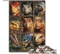Puzzles de Collage Tyrannosaurus Rex pour Adultes et Adolescents, 1000 pièces, à partir de 14 Ans, idées Cadeaux pour améliorer la mémoire (26x38cm)