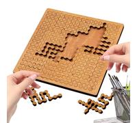 Puzzles de composition - Jouet à géométrie en bois - Puzzle difficile à penser inversée - Femmes Filles Adolescents Mari Fils Fille Famille Amis Collègues