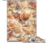 Puzzles de Coquillages de Plage pour Adolescents, 1000 pièces, Jeux Amusants, décoration Murale, Cadeaux d'anniversaire et de Noël Uniques (26x38cm)