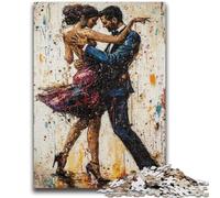 Puzzles de Couple Dansant pour Adultes, 1 000 pièces, Jeu Stimulant et décoration Murale familiale, Cadeaux d'anniversaire et de Noël Uniques (38x26cm)