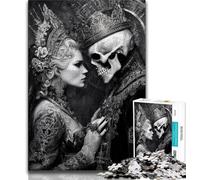 Puzzles de Couple Squelette pour Adolescents, Jeux stimulants, Chaque pièce est Unique - Jeu Familial Stimulant (38x26cm)