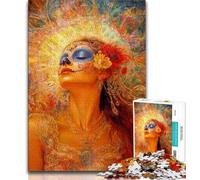 Puzzles de crânes de Style Mexicain pour Adolescents, 1 000 pièces, Jeu Familial Anti-Stress, défi Difficile, Collection d'artistes, Beaux-Arts (38x26cm)